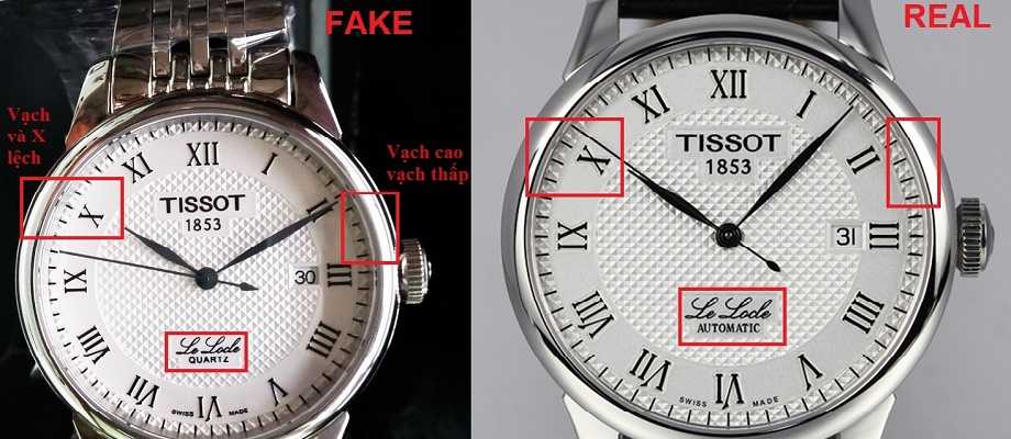 cách xác định đồng hồ chính hãng tissot hay không